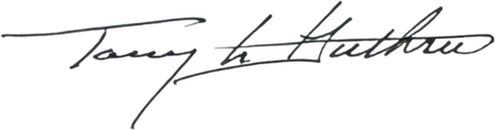 Signature — Colonel Tommy Guthrie, Founder & CEO